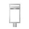 Z-Lite Luttrel 1 Light Outdoor Post Mount Fixture, Silver & Frosted 566PHBR-SL-LED - alternate 5